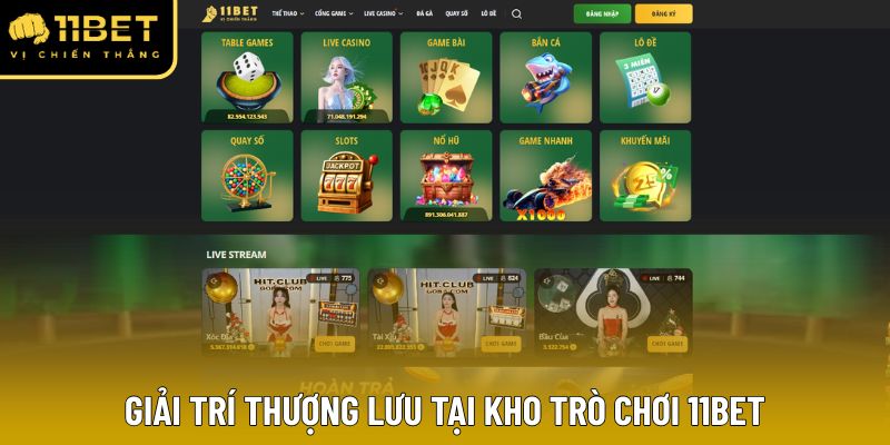 Tổng hợp những sảnh chơi hấp dẫn tại nhà cái